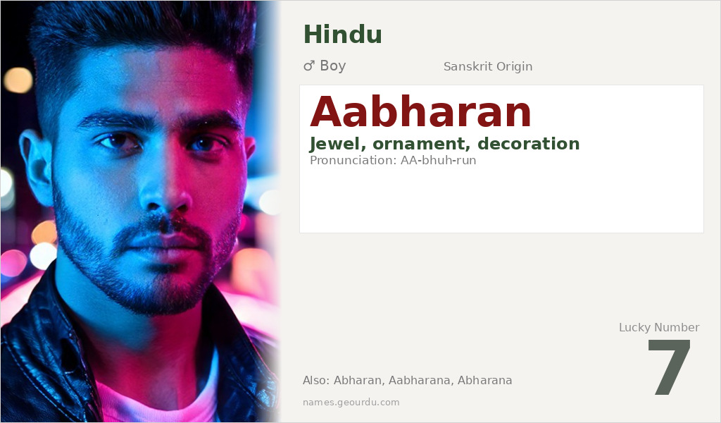 Aabharan Name Meaning and Details