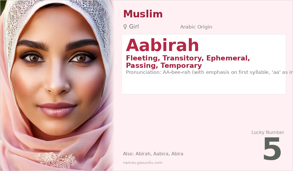 Aabirah Name Meaning and Details