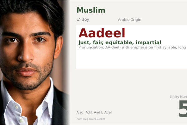 Aadeel Name Meaning — Arabic Origin, Boy Name & Islamic Significance (2025)