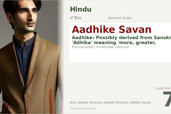 Aadhike Savan Meaning — Sanskrit Origin, Boy Name & Details (2025)
