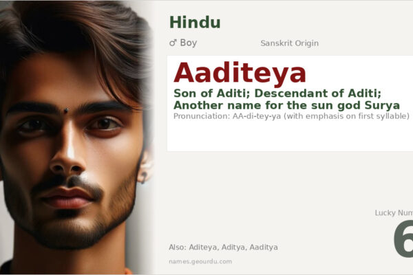 Aaditeya Meaning — Sanskrit Origin, Boy Name & Mythology (2025)