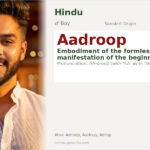 Aadroop Name Meaning and Details