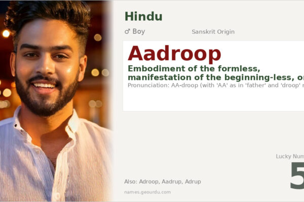 Aadroop Name Meaning — Sanskrit Origin, Boy Name & Details (2025)