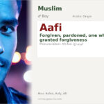 Aafi Name Meaning and Details