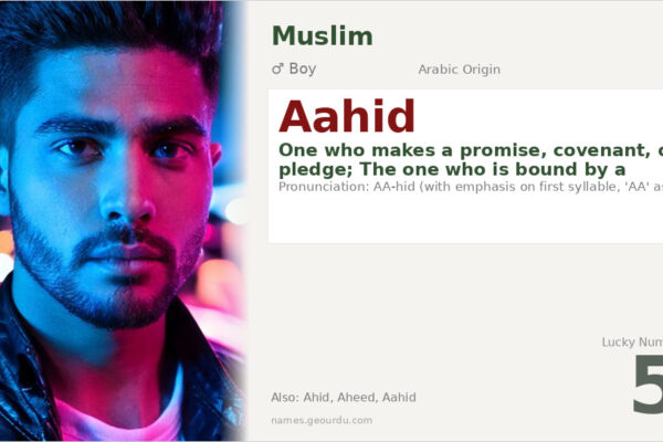 Aahid Name Meaning — Arabic Origin, Boy Name & Details (2025)