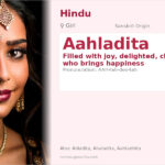 Aahladita Name Meaning and Details