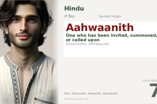 Aahwaanith Name Meaning — Sanskrit Origin, Boy Hindu Name & Details (2025)