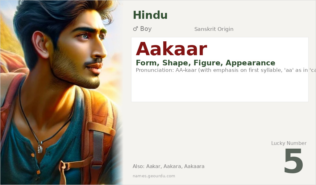 Aakaar Name Meaning and Details