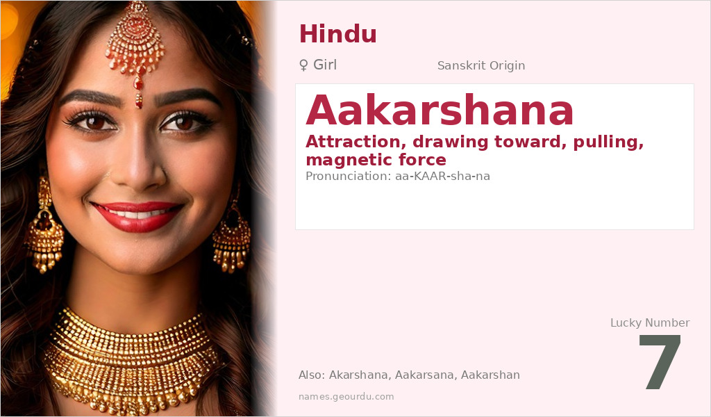 Aakarshana Name Meaning and Details