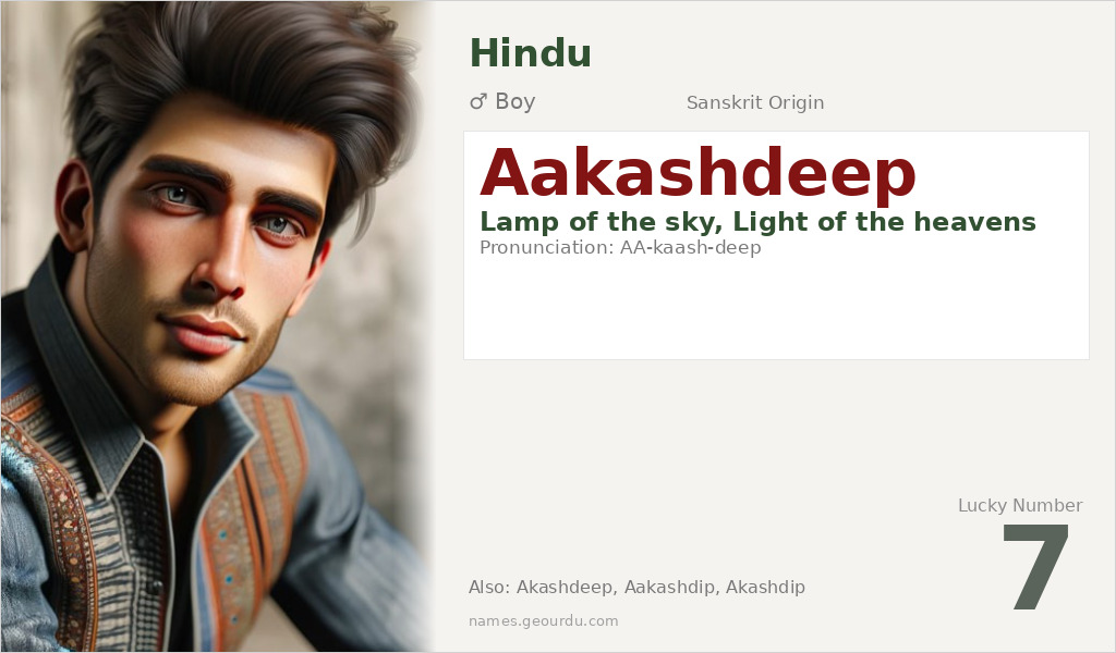 Aakashdeep Name Meaning and Details