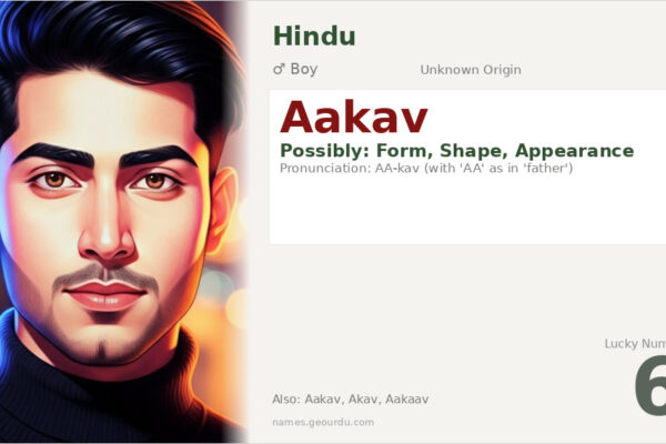 Aakav Name Meaning — Origin, Gender & Details (2025)
