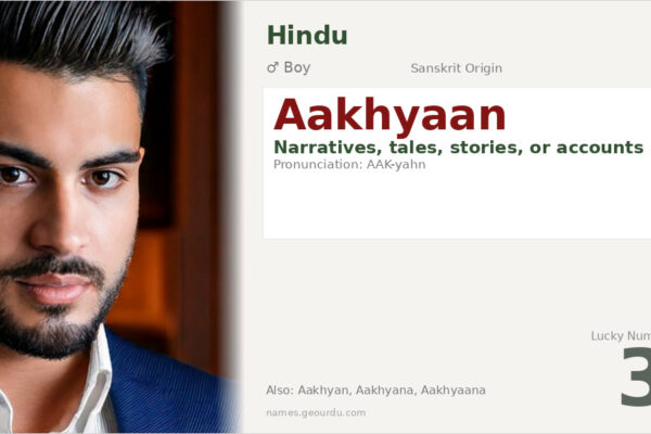 Aakhyaan Name Meaning — Sanskrit Origin, Boy Name & Details (2025)