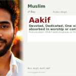 Aakif Name Meaning and Details