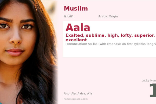 Aala Name Meaning — Arabic Origin, Girl Name & Details (2025)