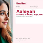Aaleyah Name Meaning and Details