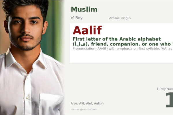Aalif Name Meaning — Arabic Origin, Boy Name & Details (2025)