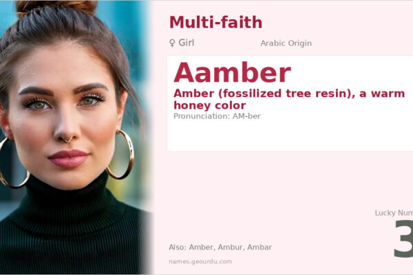 Aamber Name Meaning — Arabic Origin, Girl Name & Details (2025)