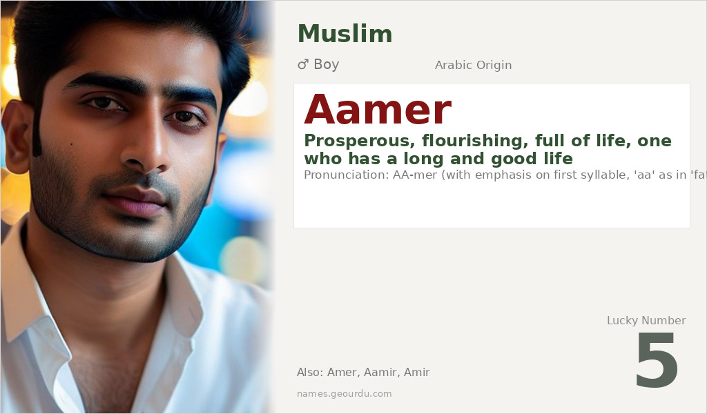 Aamer Name Meaning and Details