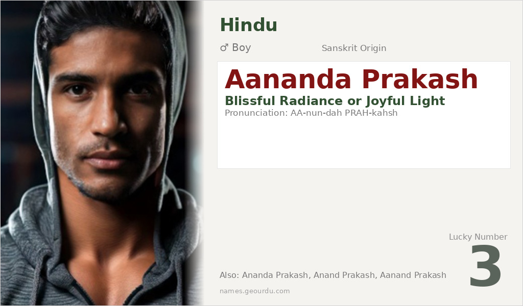 Aananda Prakash Name Meaning and Details