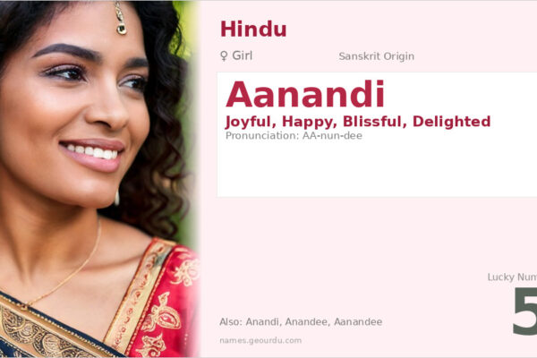 Aanandi Name Meaning — Sanskrit Origin, Girl Name & Details (2025)