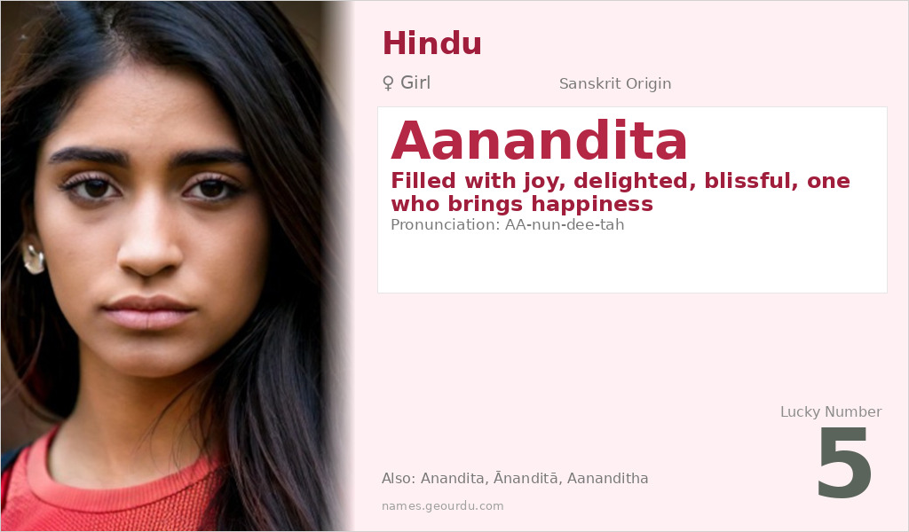 Aanandita Name Meaning and Details