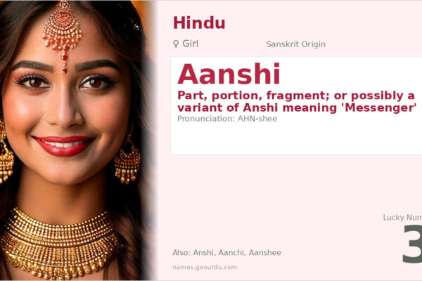 Aanshi Name Meaning — Sanskrit Origin, Girl Name & Details (2025)
