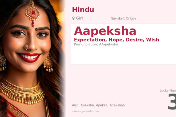 Aapeksha Name Meaning — Sanskrit Origin, Girl Name & Details (2025)
