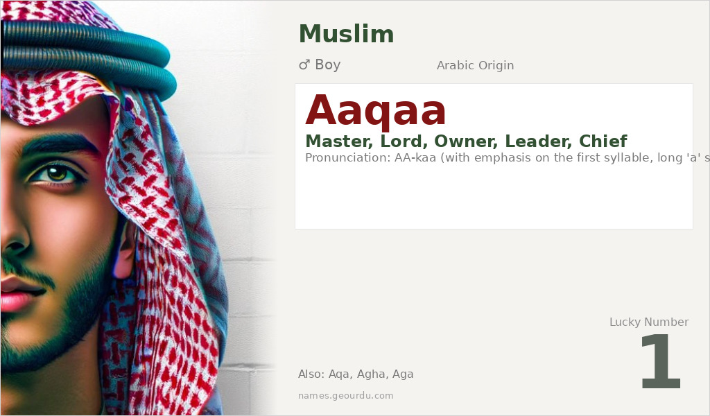 Aaqaa Name Meaning and Details