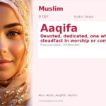Aaqifa Name Meaning and Details