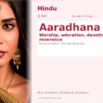 Aaradhana Name Meaning and Details