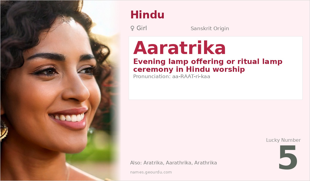Aaratrika Name Meaning and Details