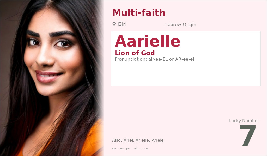 Aarielle Name Meaning and Details
