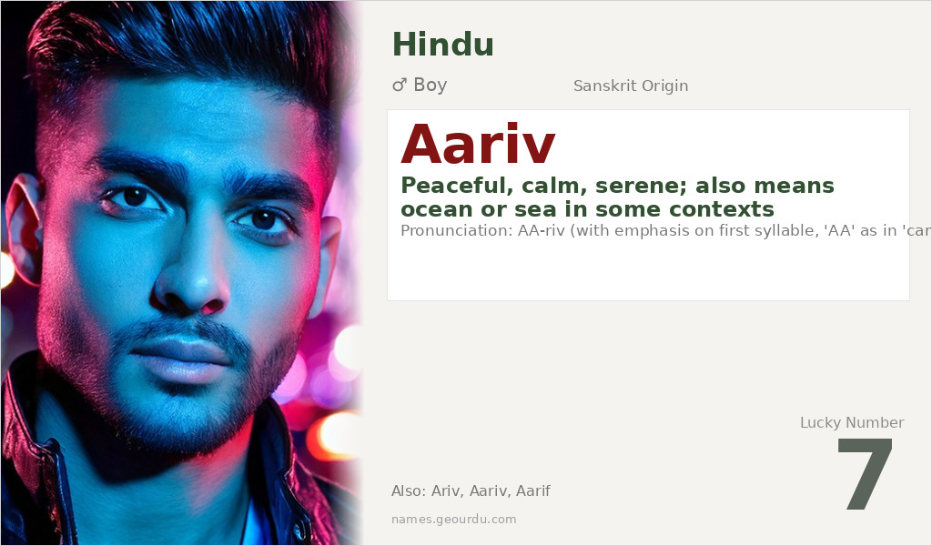 Aariv Name Meaning and Details