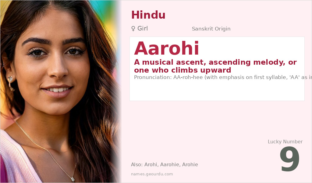 Aarohi Name Meaning and Details