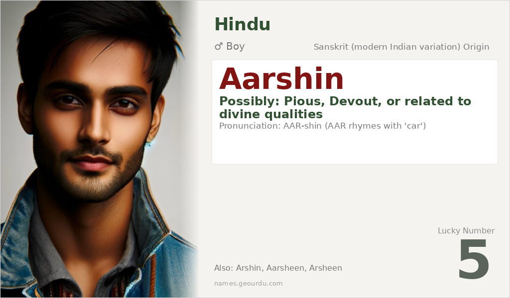 Aarshin Name Meaning and Details