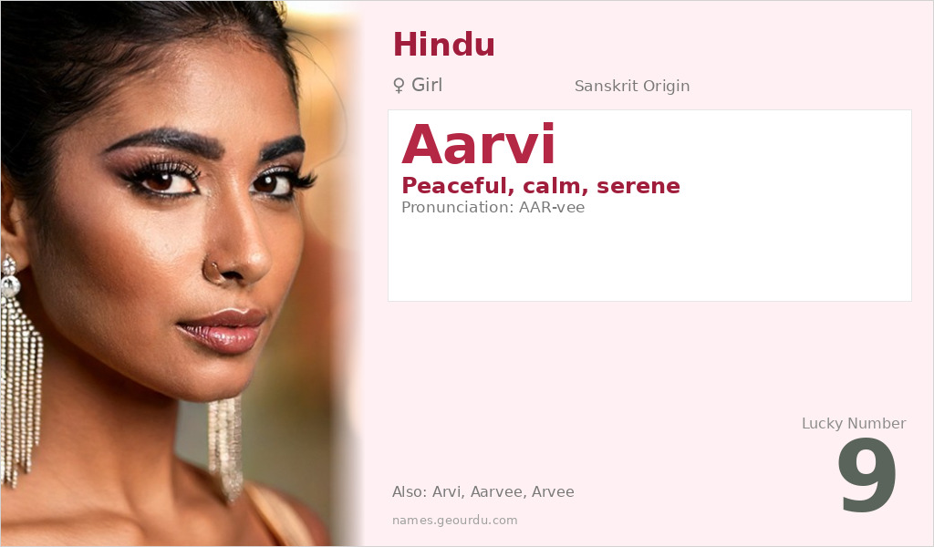 Aarvi Name Meaning and Details