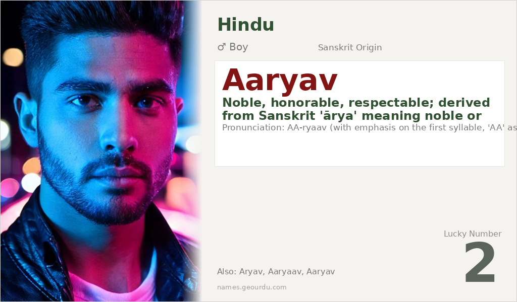 Aaryav Name Meaning and Details