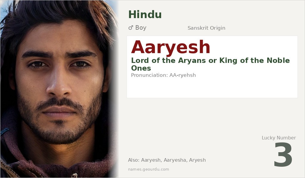 Aaryesh Name Meaning and Details