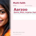 Aarzoo Name Meaning and Details