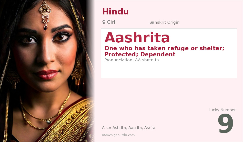 Aashrita Name Meaning and Details