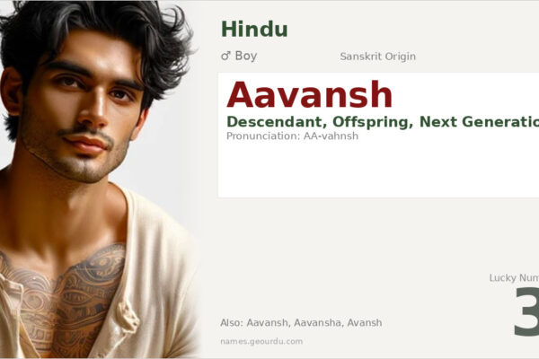 Aavansh Name Meaning — Sanskrit Origin, Boy Name & Details (2025)