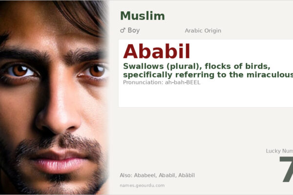 Ababil Name Meaning — Arabic Origin, Quranic Significance & Details (2025)