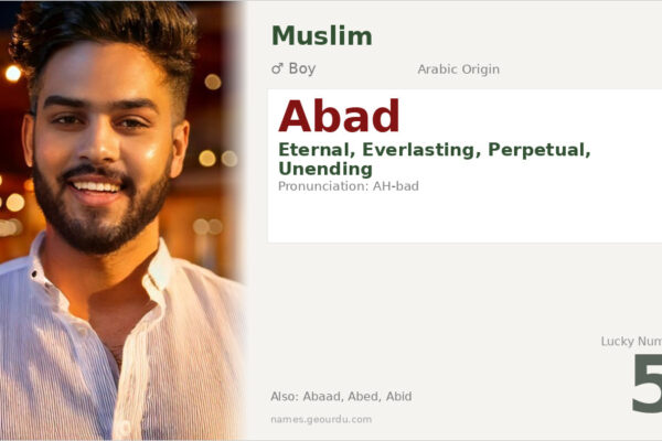Abad Name Meaning — Arabic Origin, Eternal Significance & Details (2025)