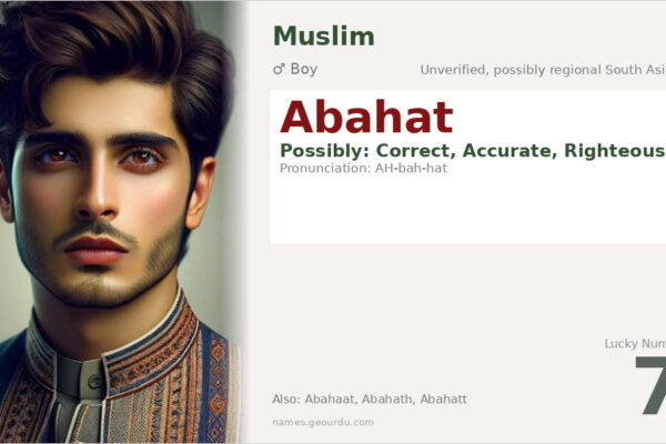 Abahat Name Meaning — Origin, Gender & Details (2025)