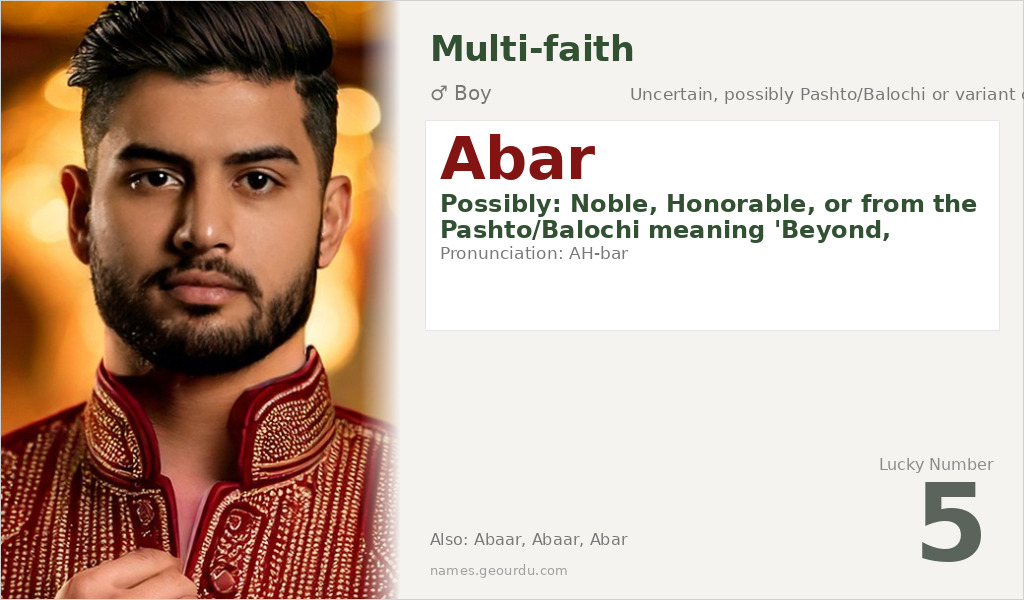 Abar Name Meaning and Details