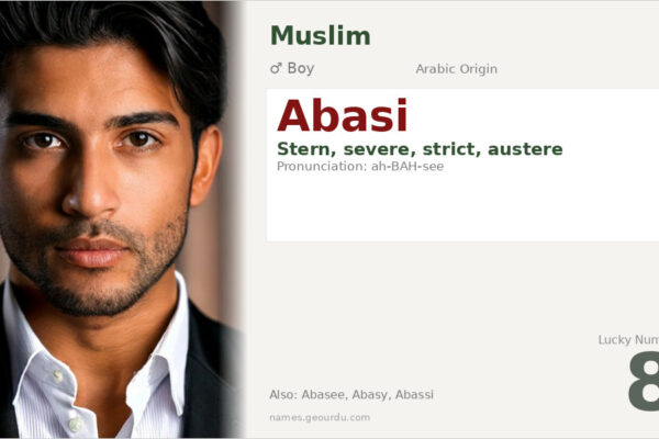 Abasi Name Meaning — Arabic Origin, Boy Name & Details (2025)