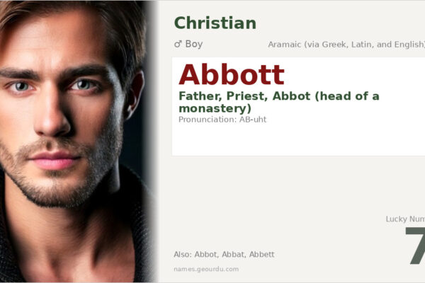 Abbott Name Meaning — Origin, Gender & Details (2025)