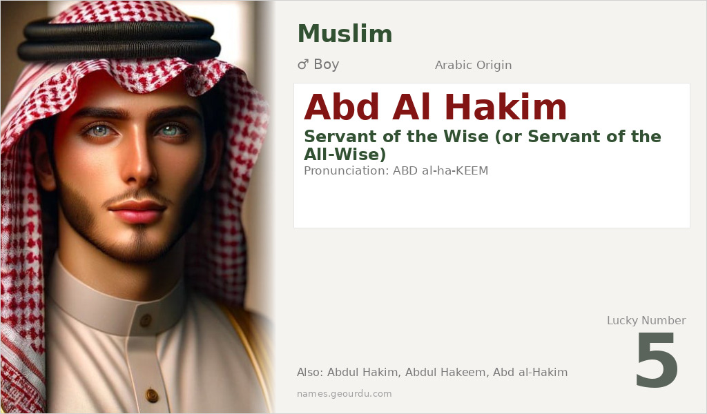Abd Al Hakim Name Meaning and Details