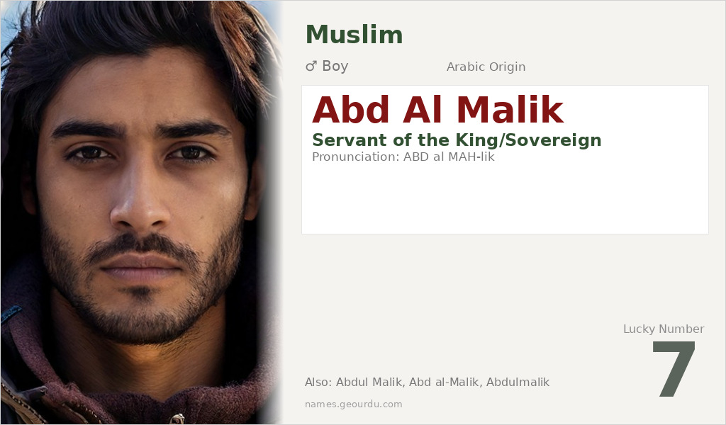 Abd Al Malik Name Meaning and Details