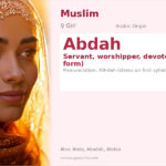 Abdah Name Meaning and Details